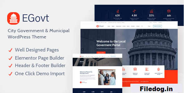 EGovt - City Government WordPress Theme