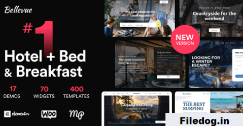 Hotel Bed and Breakfast Booking Calendar Theme Bellevue