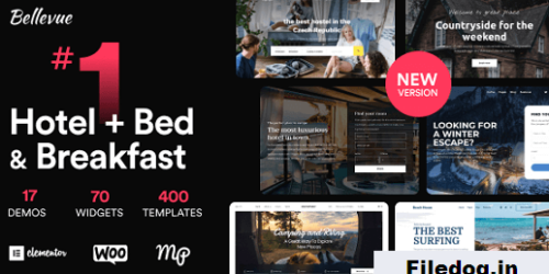 Hotel Bed and Breakfast Booking Calendar Theme Bellevue