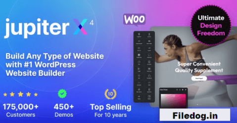JupiterX- Website Builder For WordPress & WooCommerce