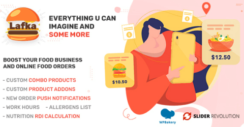 Lafka - Multi Store Burger - Pizza & Food Delivery WooCommerce Theme