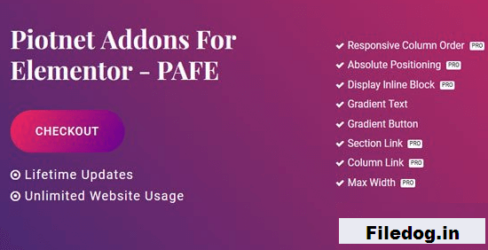 Piotnet Addons Pro For Elementor