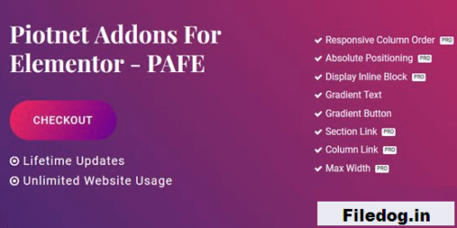 Piotnet Addons Pro For Elementor