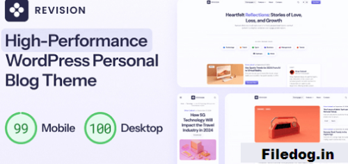 Revision - Optimized Personal Blog WordPress Theme
