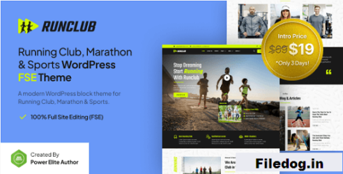 Runclub – Running Club, Marathon & Sports FSE WordPress Theme