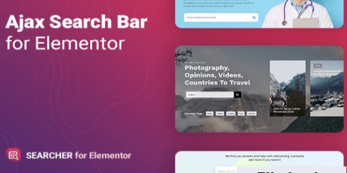Searcher – Ajax Search for Elementor