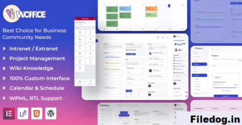 Woffice - Intranet, Extranet & Project Management WordPress Theme