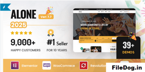 Alone – Charity Multipurpose Non-profit WordPress Theme