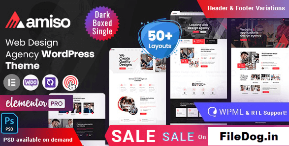 Amiso - Agency WordPress Theme