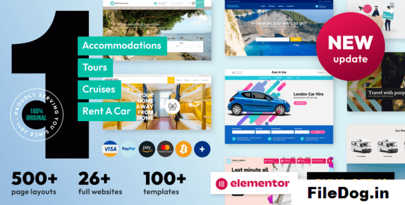 Book Your Travel - Online Booking WordPress Theme