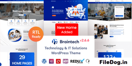 Braintech - Technology & IT Solutions WordPress Theme