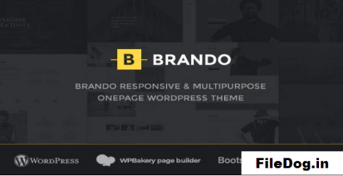 Brando Responsive and Multipurpose OnePage WordPress Theme