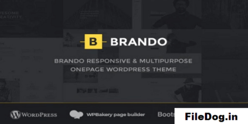 Brando Responsive and Multipurpose OnePage WordPress Theme