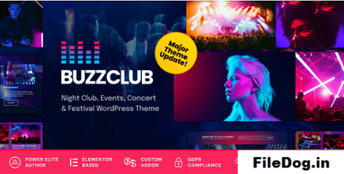 Buzz Club - Night Club, DJ & Music Festival Event WordPress Theme