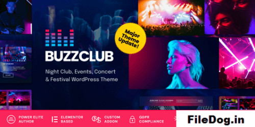 Buzz Club - Night Club, DJ & Music Festival Event WordPress Theme