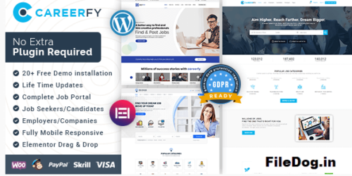 Careerfy - Job Board WordPress Theme