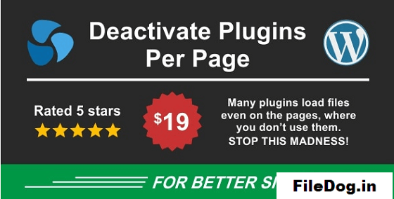Deactivate Plugins Per Page - Improve WordPress Performance