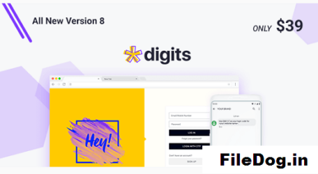 Digits WordPress Mobile Phone Number OTP Signup and Login Form