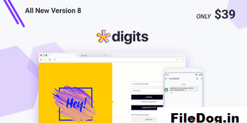 Digits WordPress Mobile Phone Number OTP Signup and Login Form
