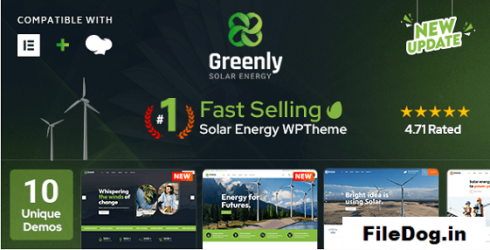 Greenly - Ecology & Solar Energy WordPress Theme