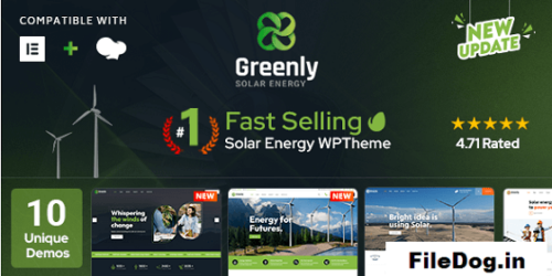 Greenly - Ecology & Solar Energy WordPress Theme