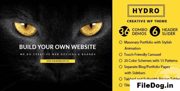 HYDRO - One Page Portfolio WordPress Theme