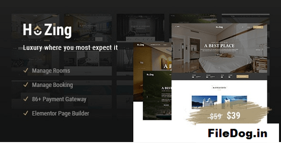 Hozing - Hotel Booking WordPress Theme