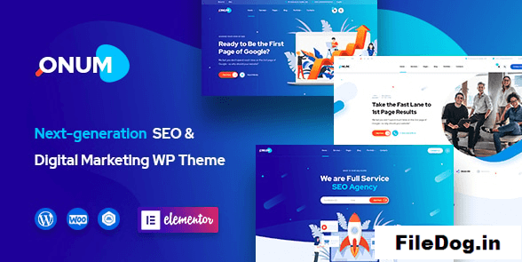 Onum - SEO & Marketing Elementor WordPress Theme