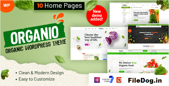 Organio - Organic Food Store WordPress
