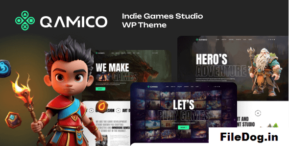 Qamico - Indie Games Studio WordPress Theme