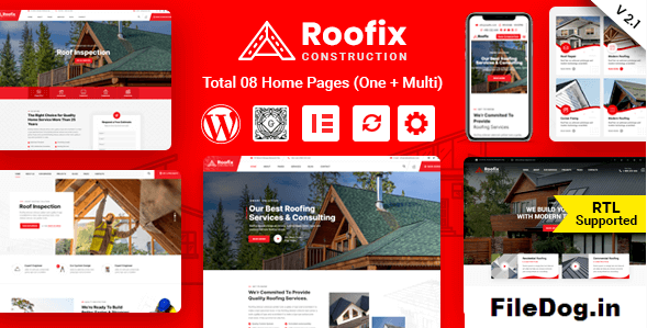 Roofix - Roofing Services WordPress Theme