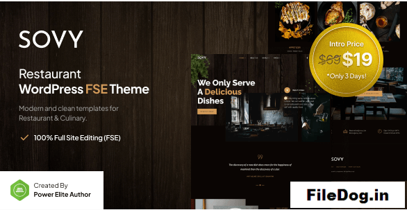 Sovy – Restaurant FSE WordPress Theme