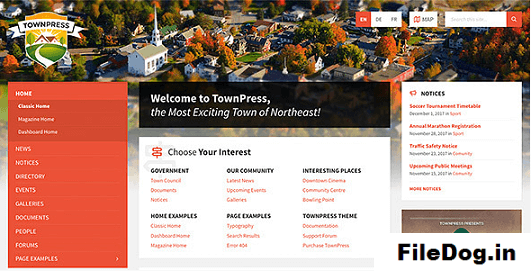 TownPress - Municipality & Town Government WordPress Theme